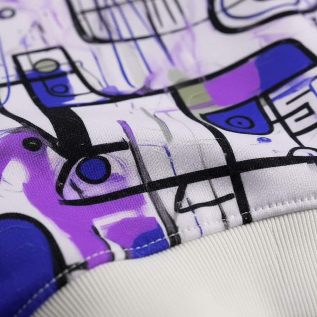 Herren Sweatshirt mit Modernem Design aus Stoff | Vestea