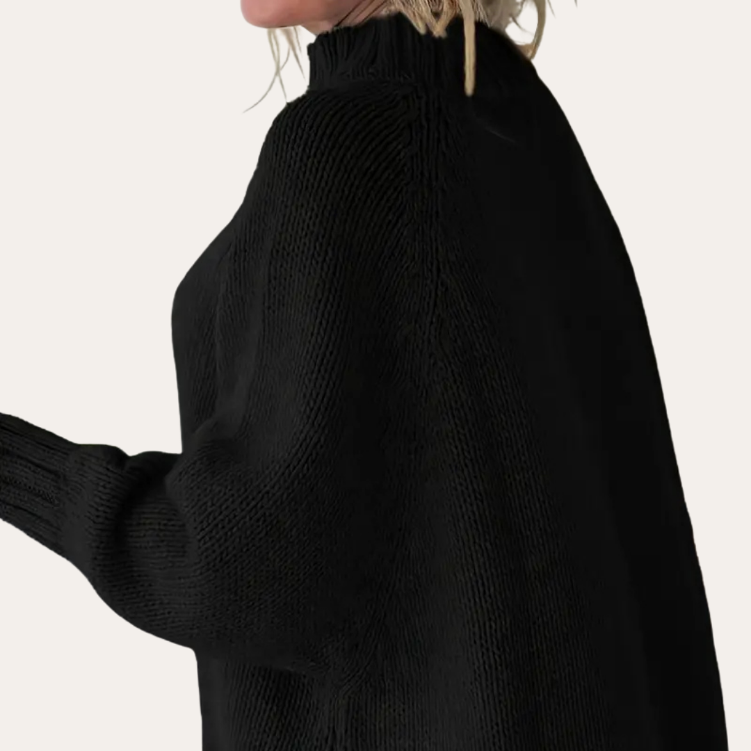 Strickpullover mit Zopfmuster für Damen | Vestea