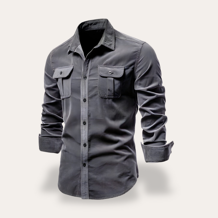 Herren Casual Hemd mit Brusttaschen | Vestea