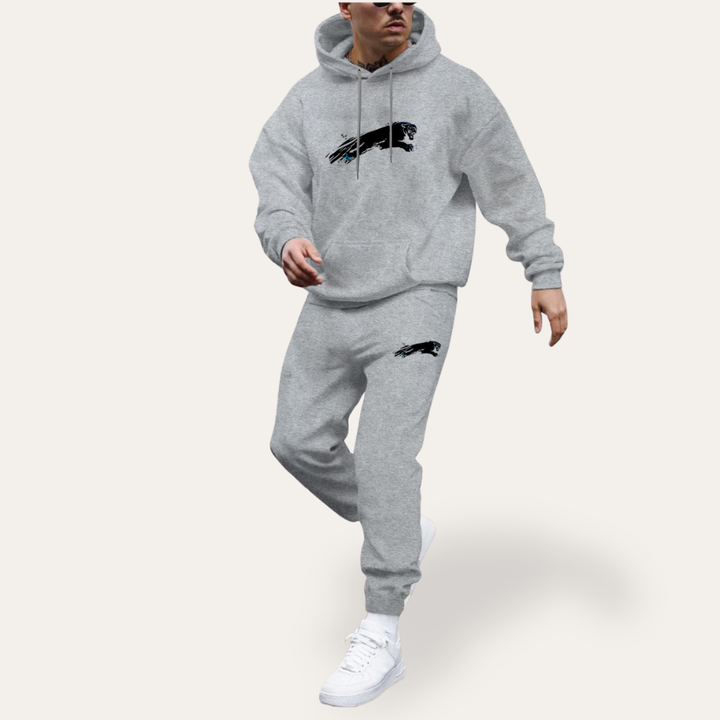 Herren Jogginganzug Zweiteiler mit Hoodie Sport Freizeit Set | Vestea