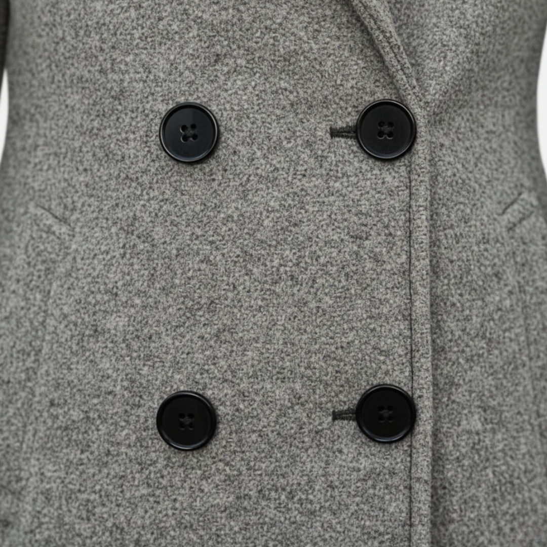 Damen Mantel Lang Polyester Elegant | Vestea