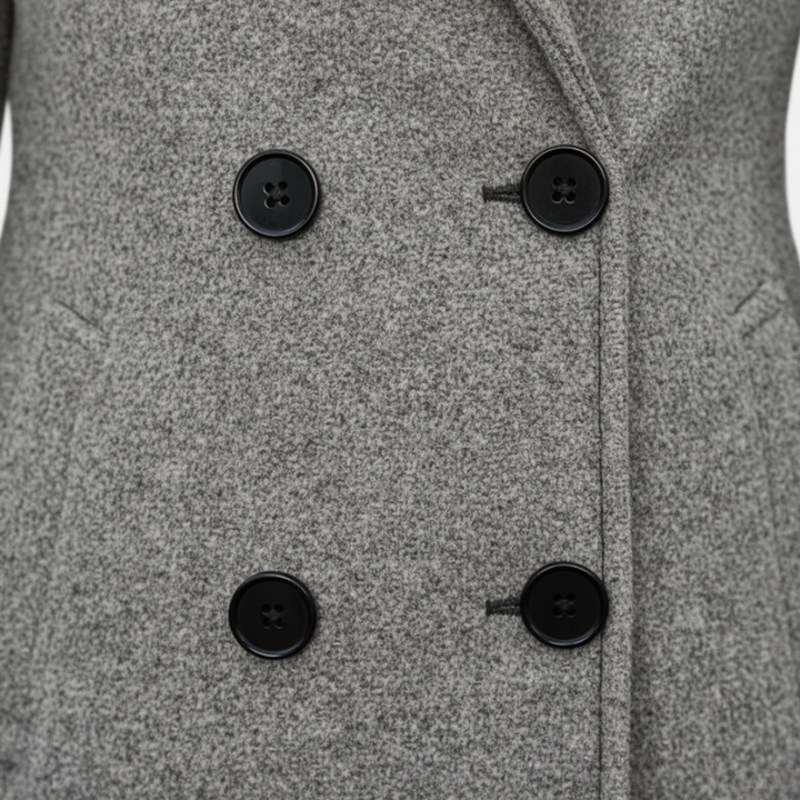 Damen Mantel Lang Polyester Elegant | Vestea