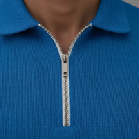 Polo Shirt and Shorts Co-Ord Set Textured Knit Mens