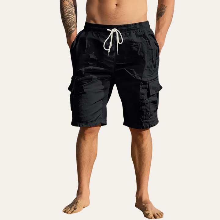 Herren Cargo-Shorts mit Elastischem Bund | Vestea