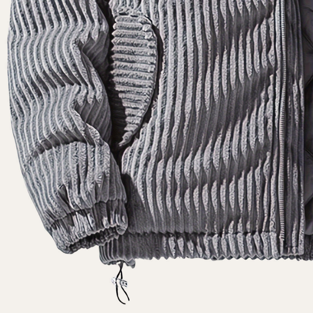 Cordjacke mit Reißverschluss für Herren | Vestea