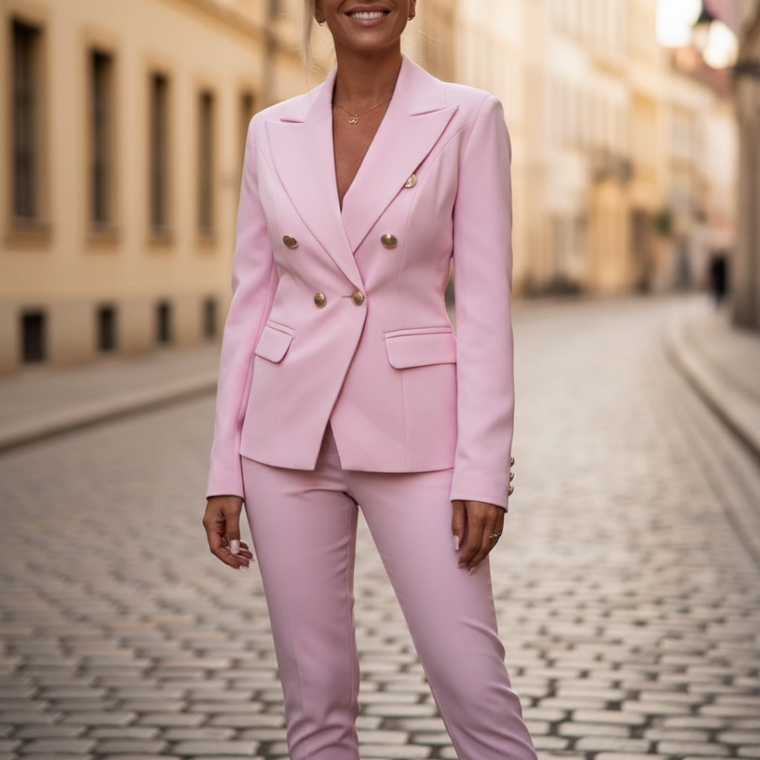 Damen Outfit Set Blazer Hose Elegant | Vestea
