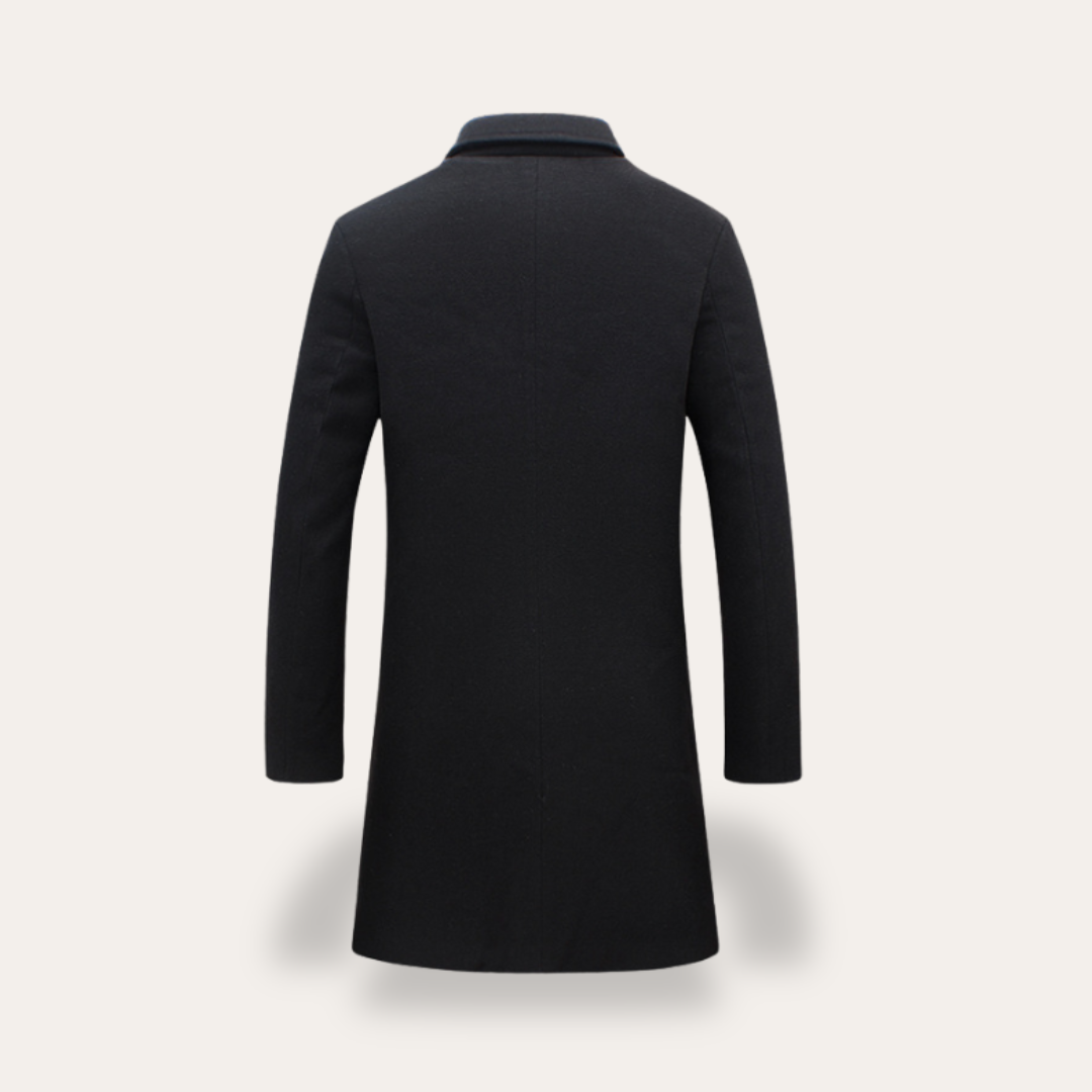 Wollmantel für Herren Slim Fit Wintermantel | Vestea