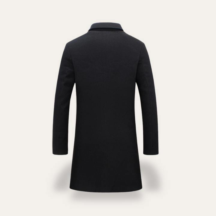 Wollmantel für Herren Slim Fit Wintermantel | Vestea