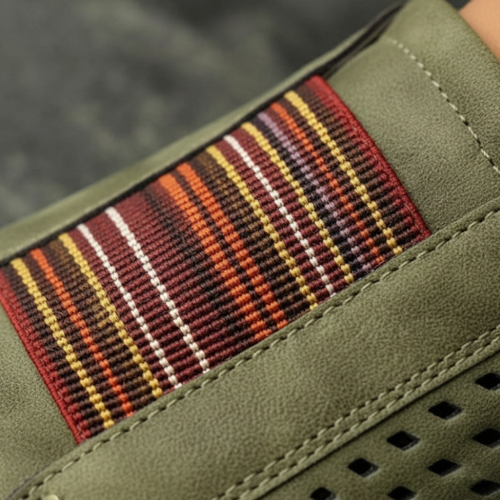 Women Orthopedic Faux Leather Slip On Sneakers