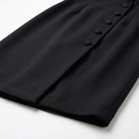 Women's Midi Dress Blazer Style Button-Up Long Sleeve Tailored Fit