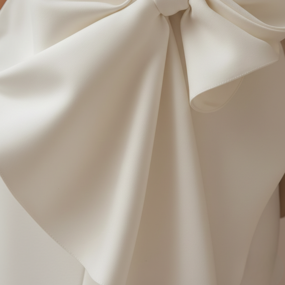 Cocktail Dress Sleeveless Midi Front Bow Womens