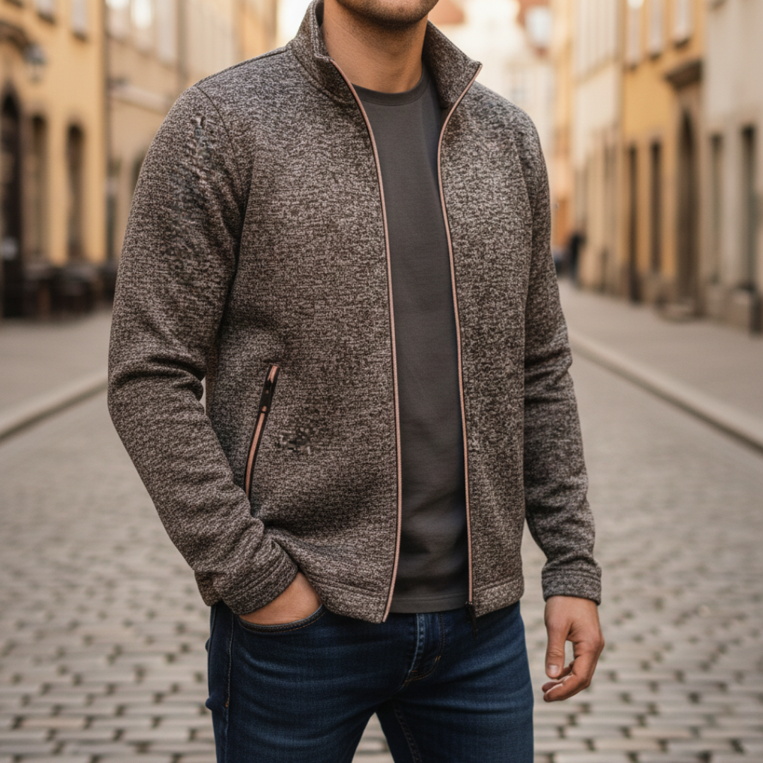 Bequeme Herren-Sportjacke mit Reißverschluss | Vestea