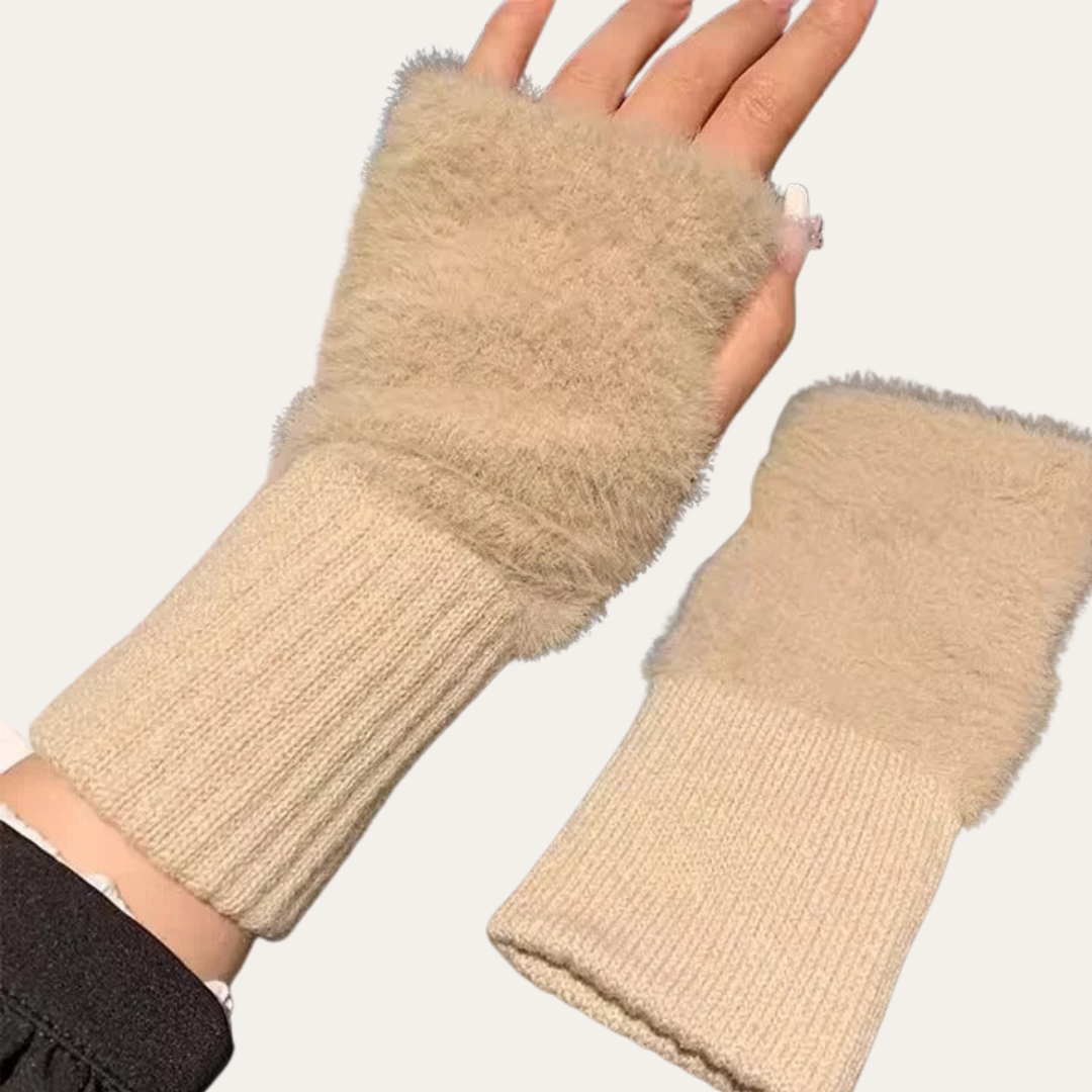 Damen Fleece-Handschuhe ohne Finger | Vestea