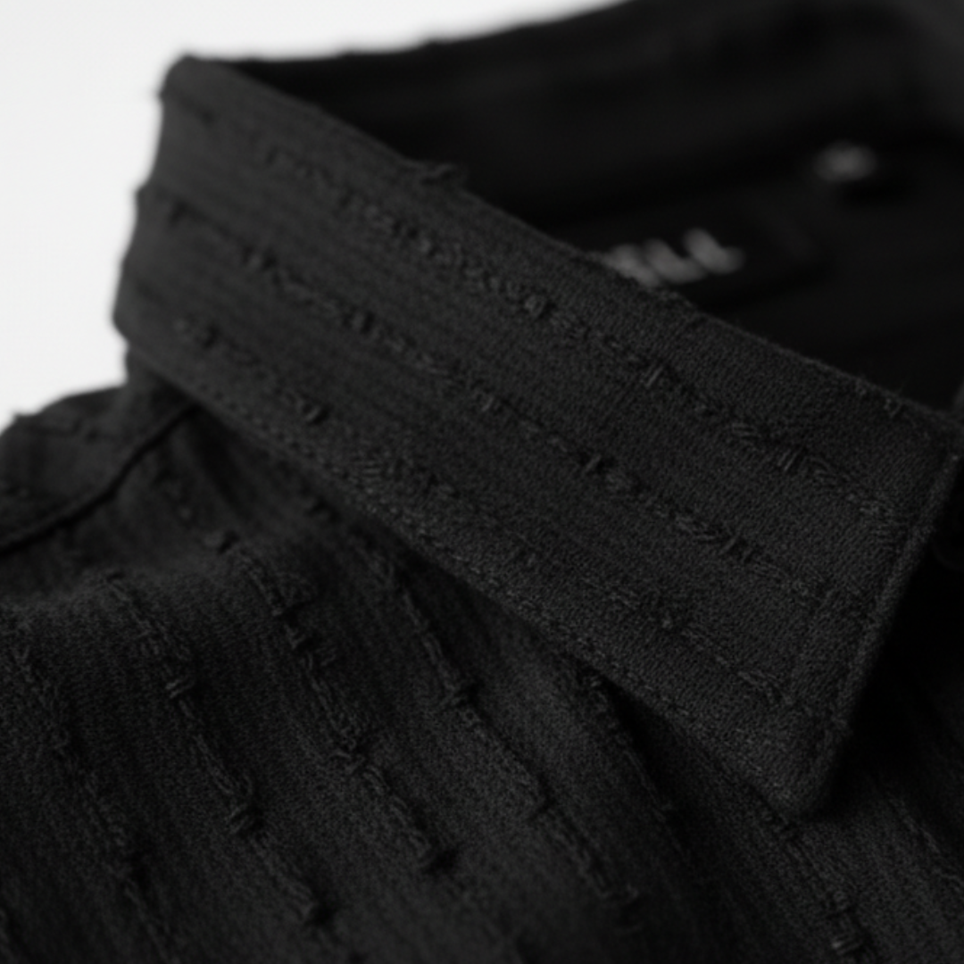 Women Textured Shirt and Shorts Two-Piece Set