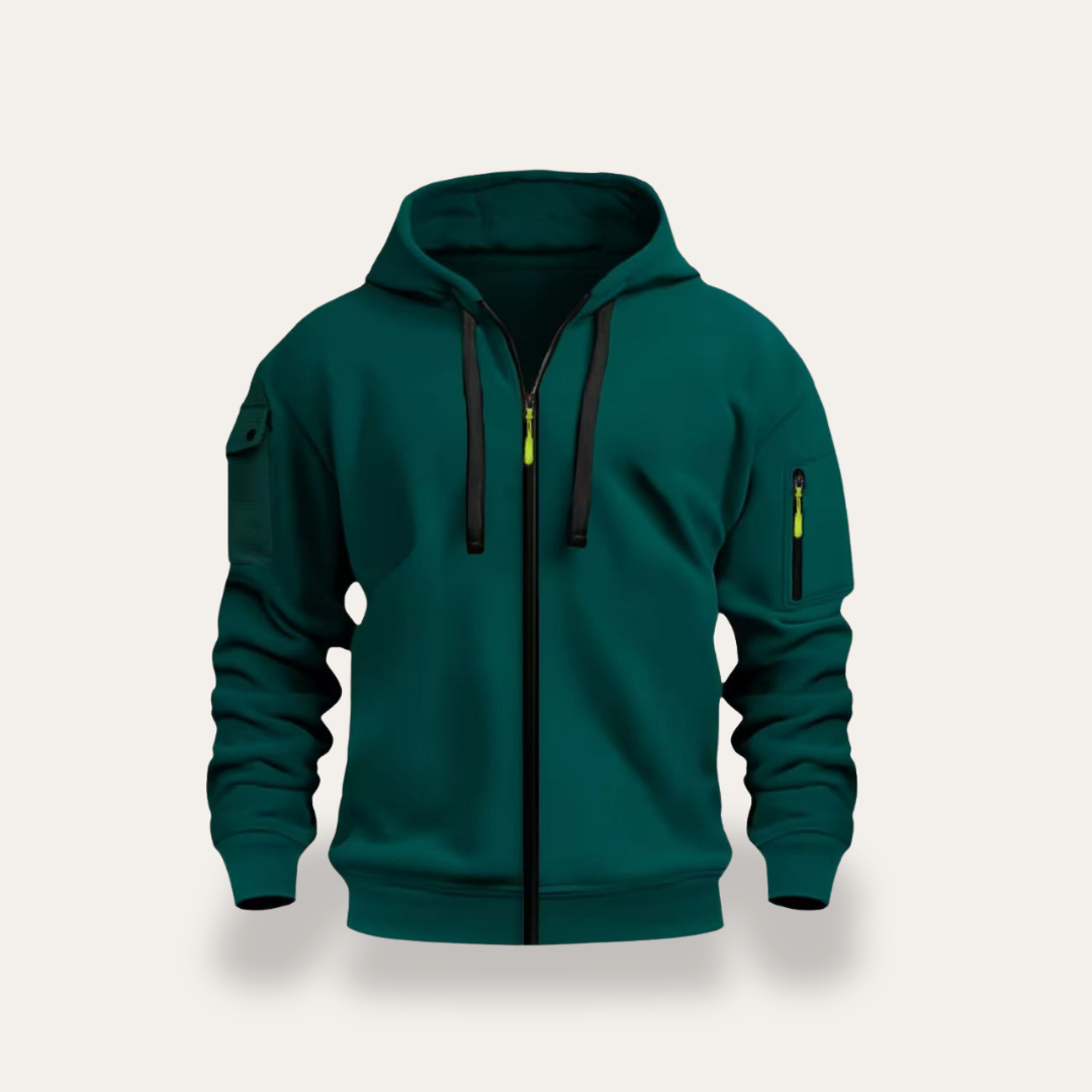 Herren Kapuzenjacke Sweatjacke mit Reißverschluss | Vestea