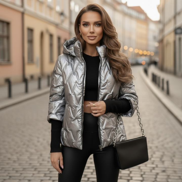 Damen Steppjacke mit Kapuze | Vestea