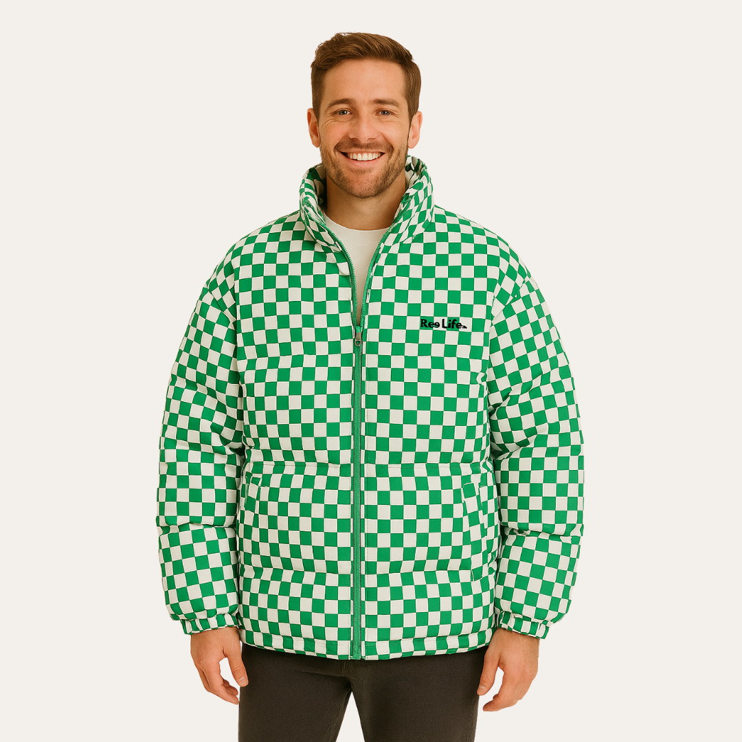 Karomuster Pufferjacke für Herren | Vestea