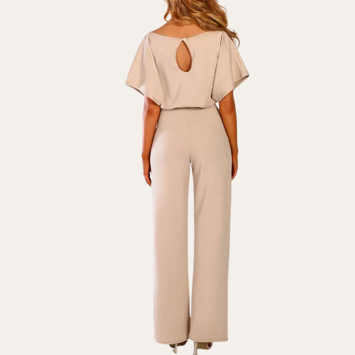 Einteiler Damen Breitbein Gürtel Elegant | Vestea
