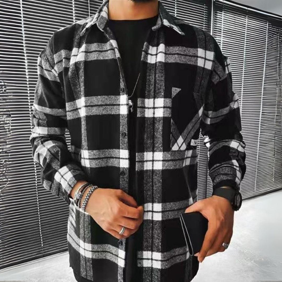 Herren Flanell Hemd Langarm Kariert | Vestea