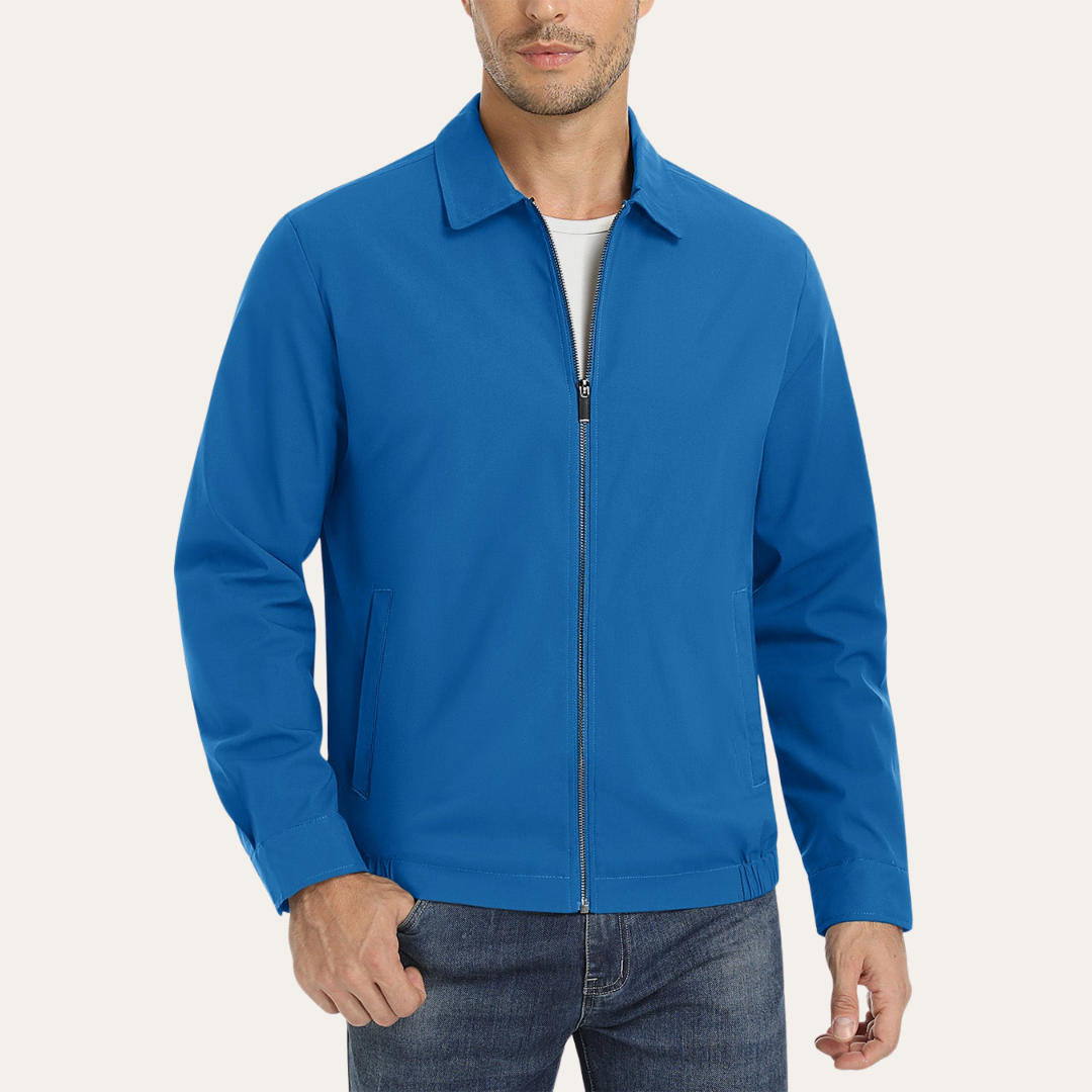 Herren Übergangsjacke mit Reißverschluss Basic Blouson | Vestea