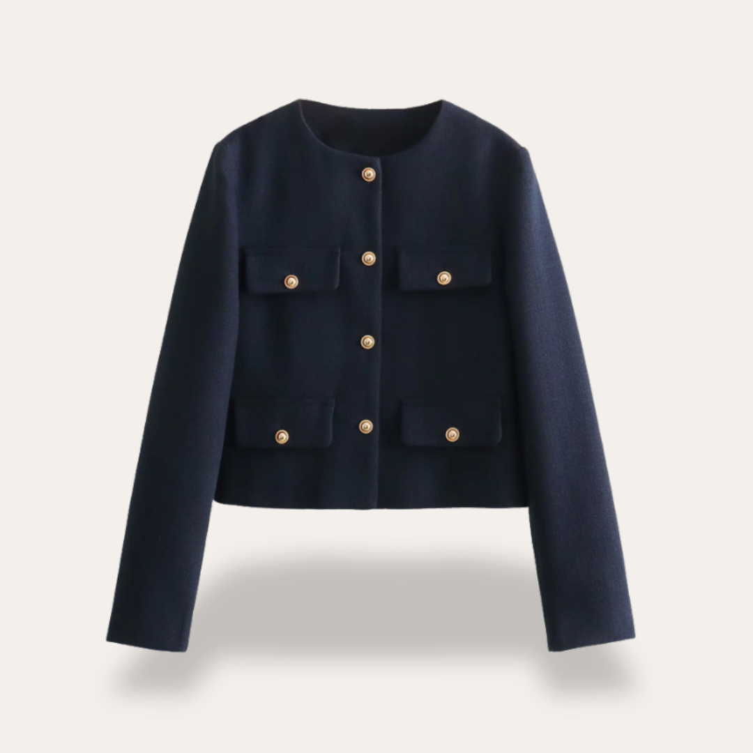 Damen Kurzjacke mit Taschen | Vestea