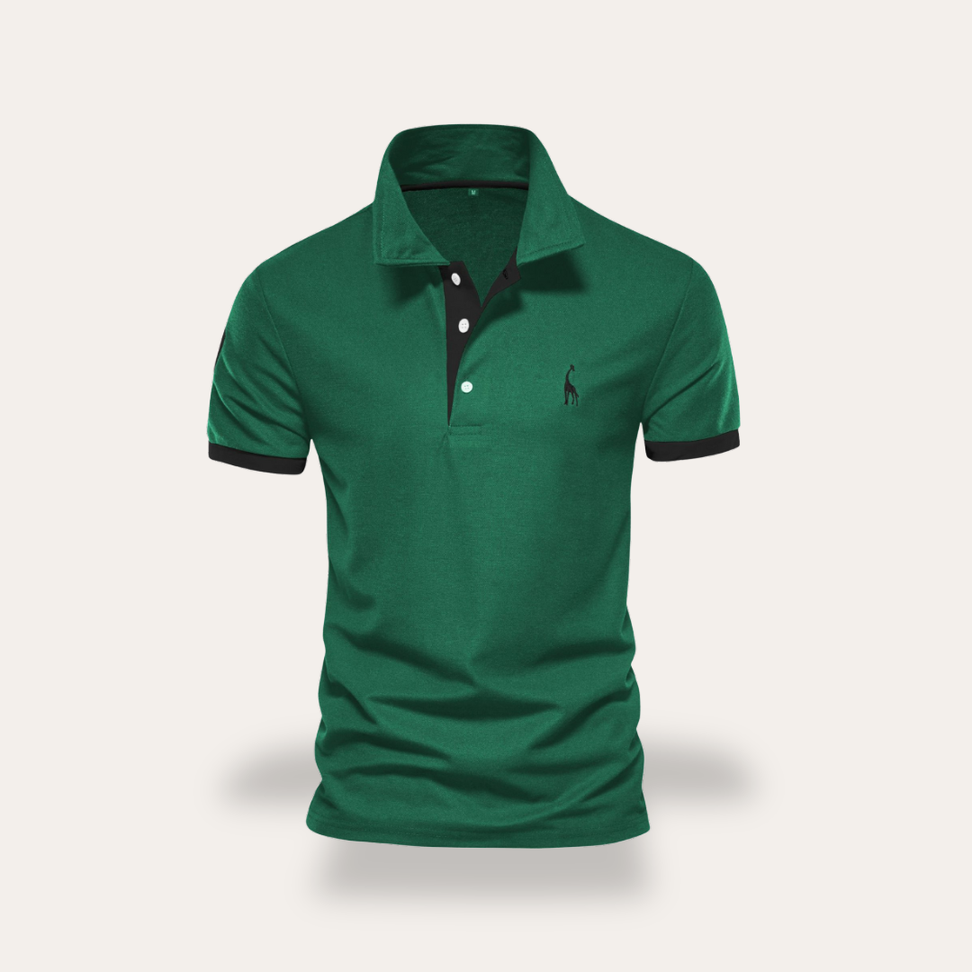 Herren Poloshirt Baumwolle Freizeit Kurzarm Shirt Slim Fit Kragen | Vestea