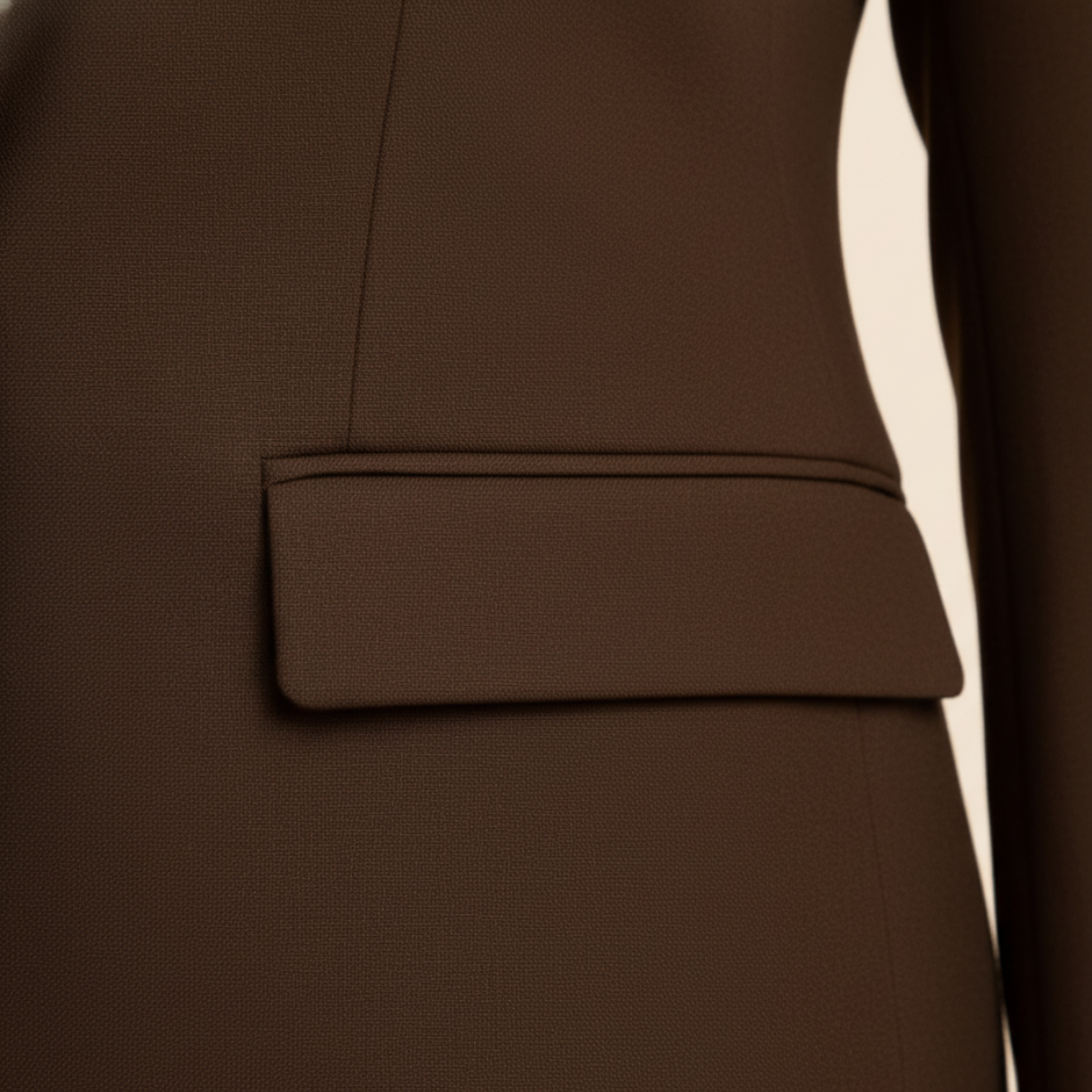 Damenanzug aus Polyester mit Blazer und Hose | Vestea