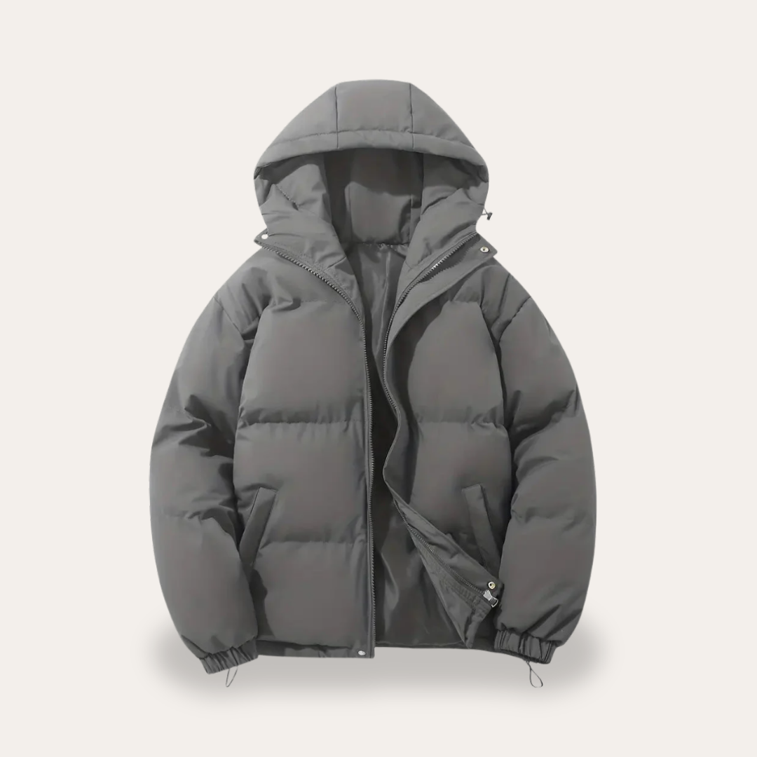 Damen Pufferjacke Nylon Kapuze Winter | Vestea