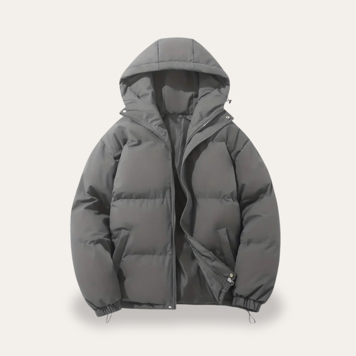 Damen Pufferjacke Nylon Kapuze Winter | Vestea