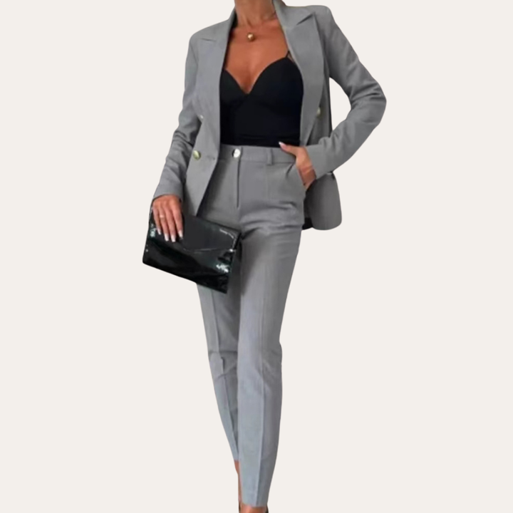 Damen Business Anzug Hosenanzug Elegant Blazer Hose | Vestea