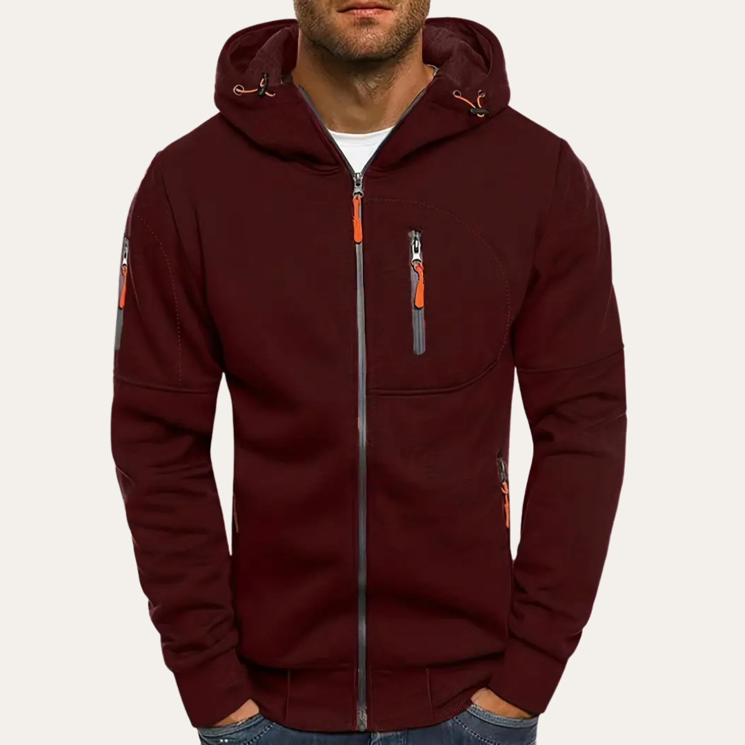 Herren Zip Hoodie mit Reißverschlüssen | Vestea