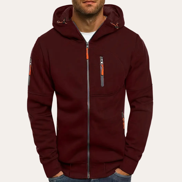 Herren Zip Hoodie mit Reißverschlüssen | Vestea