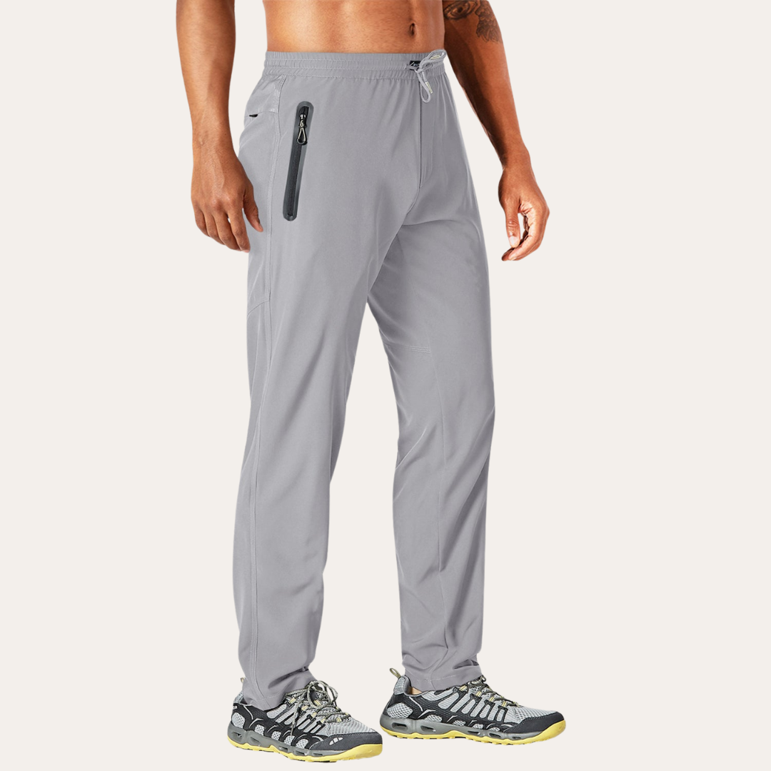 Herren Sporthose mit Reißverschluss-Taschen atmungsaktiv leicht Training | Vestea