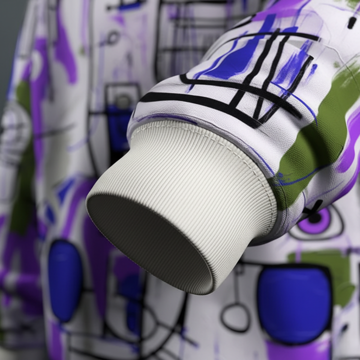 Herren Sweatshirt mit Modernem Design aus Stoff | Vestea