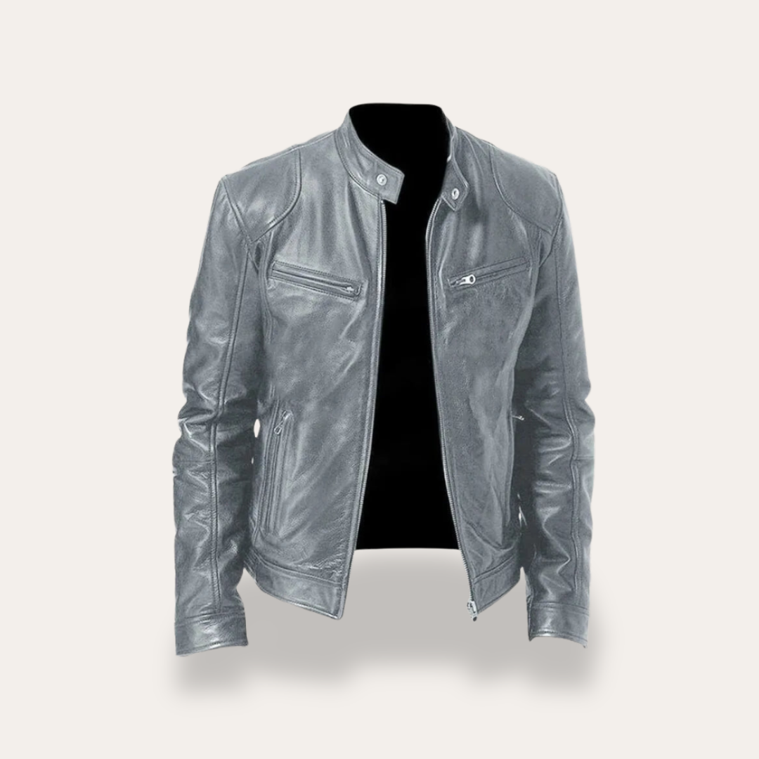 Leder Bikerjacke für Herren | Vestea