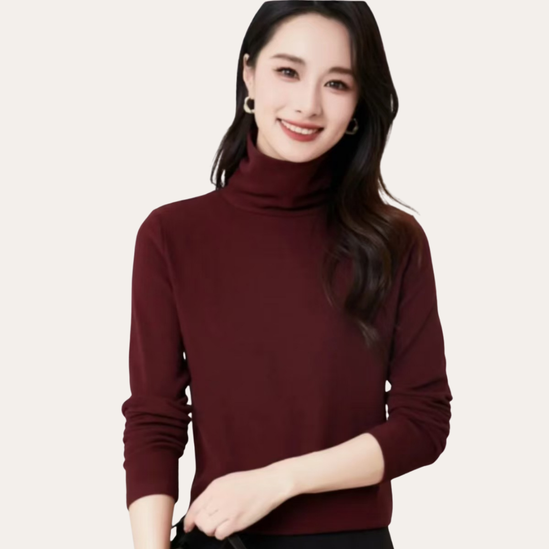 Damen Rollkragenpullover Langarm Elegant | Vestea