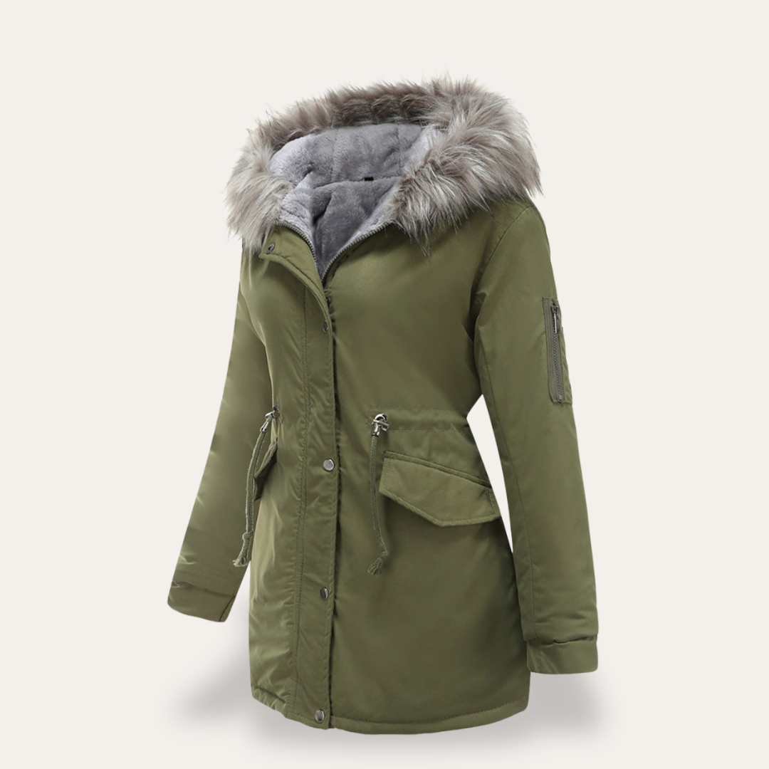 Damen Winterparka mit Fellkragen | Vestea