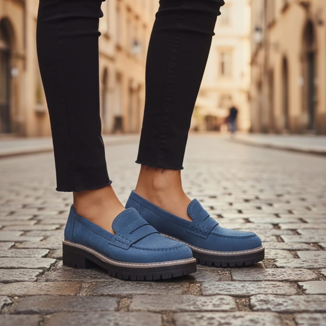 Damen Loafer mit Profilsohle Elegant | Vestea