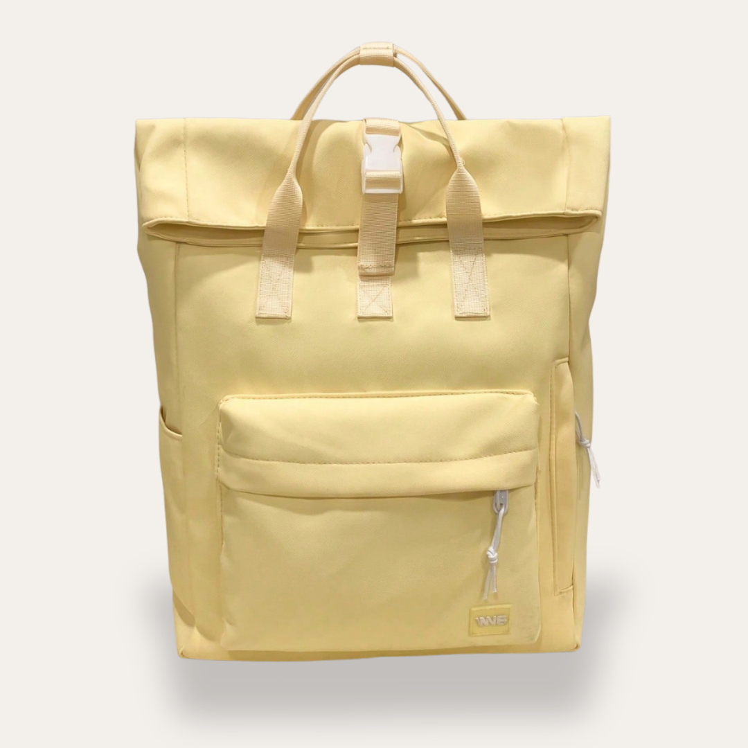 Rolltop Damen Rucksack Canvas Freizeit Urban Bag Tagesrucksack | Vestea