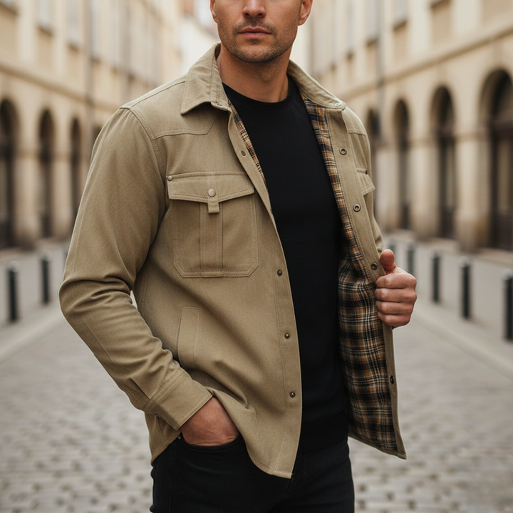 Utility-Jacke für Herren mit Knopfleiste | Vestea