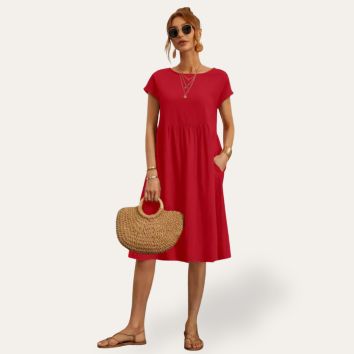 Damen Sommerkleid mit Taschen | Vestea