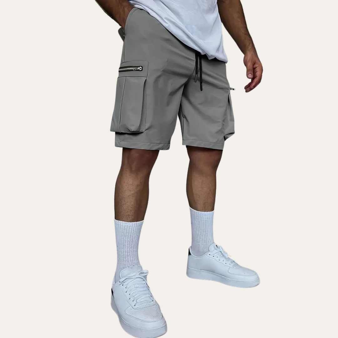 Herren Cargo Shorts Bequeme Shorts mit Taschen und elastischem Bund | Vestea
