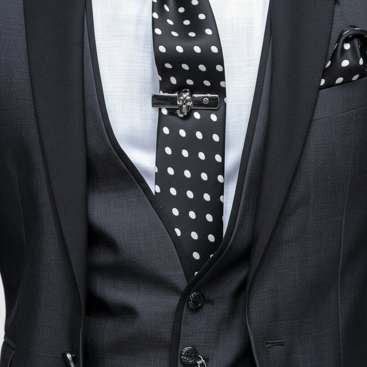 Herren 3-Teiler Anzug Slim Fit – Sakko, Weste & Hose aus Polyester-Viskose-Mix | Vestea