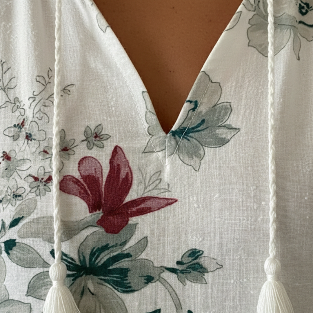 Maxi Dress Short Sleeve Boho Geometric Womens