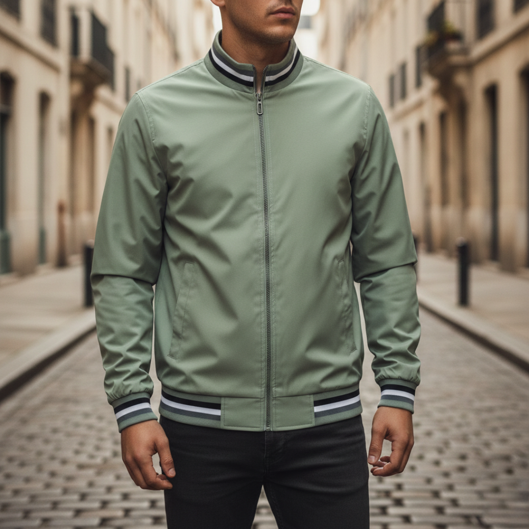 Herren Bomberjacke mit Reißverschluss sportliche Jacke | Vestea