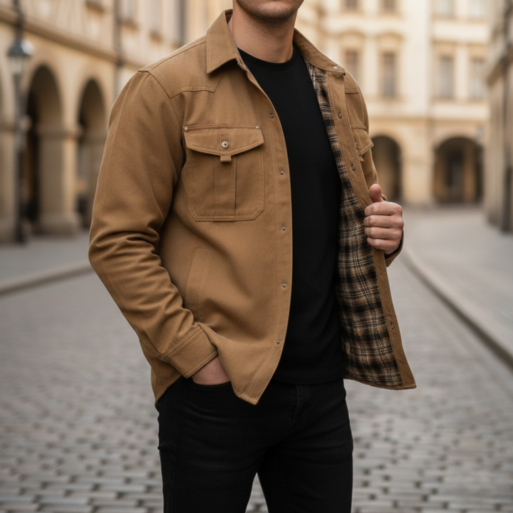 Utility-Jacke für Herren mit Knopfleiste | Vestea
