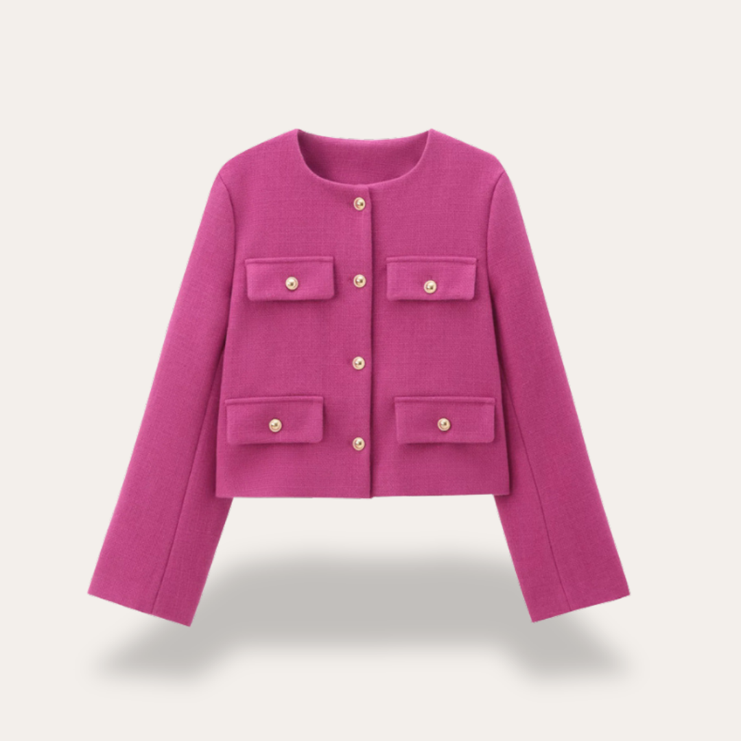 Damen Kurzjacke mit Taschen | Vestea