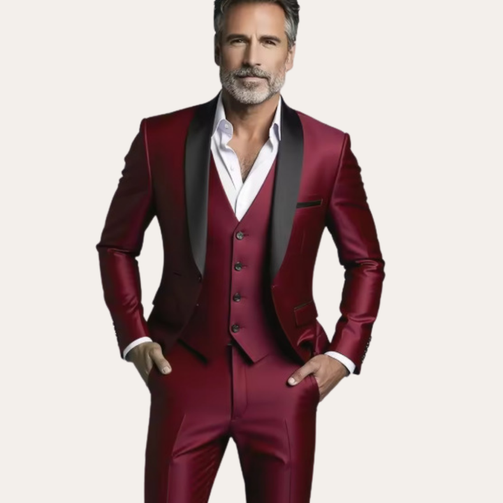 Herren Anzug 3-teilig Slim Fit Elegant Festlich | Vestea