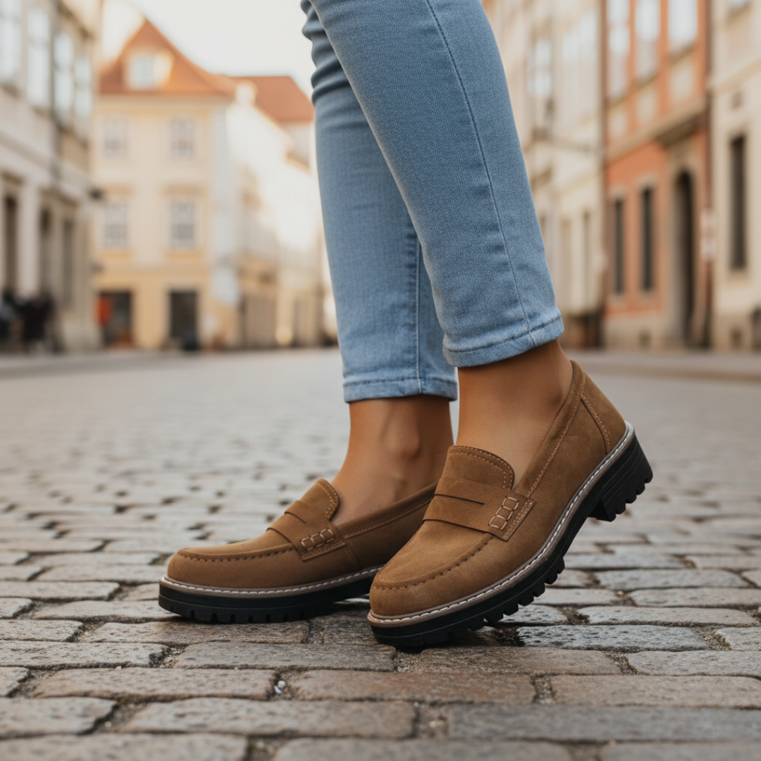 Damen Loafer mit Profilsohle Elegant | Vestea