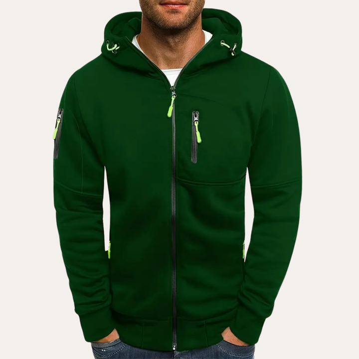 Herren Zip Hoodie mit Reißverschlüssen | Vestea
